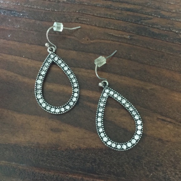 American Eagle Outfitters Jewelry - AEO Rhinestone Teardrop Earrings